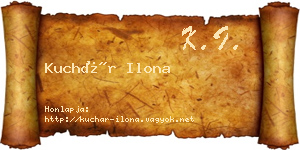 Kuchár Ilona névjegykártya