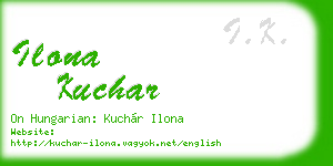 ilona kuchar business card