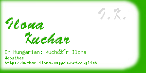 ilona kuchar business card